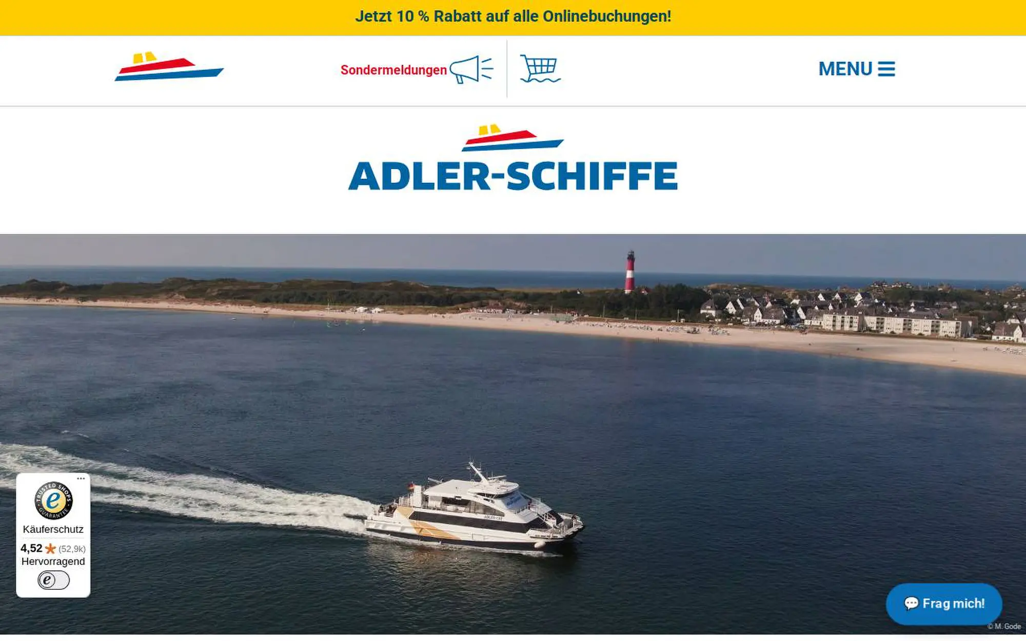 Adler-Schiffe im Hörnumer Hafen
