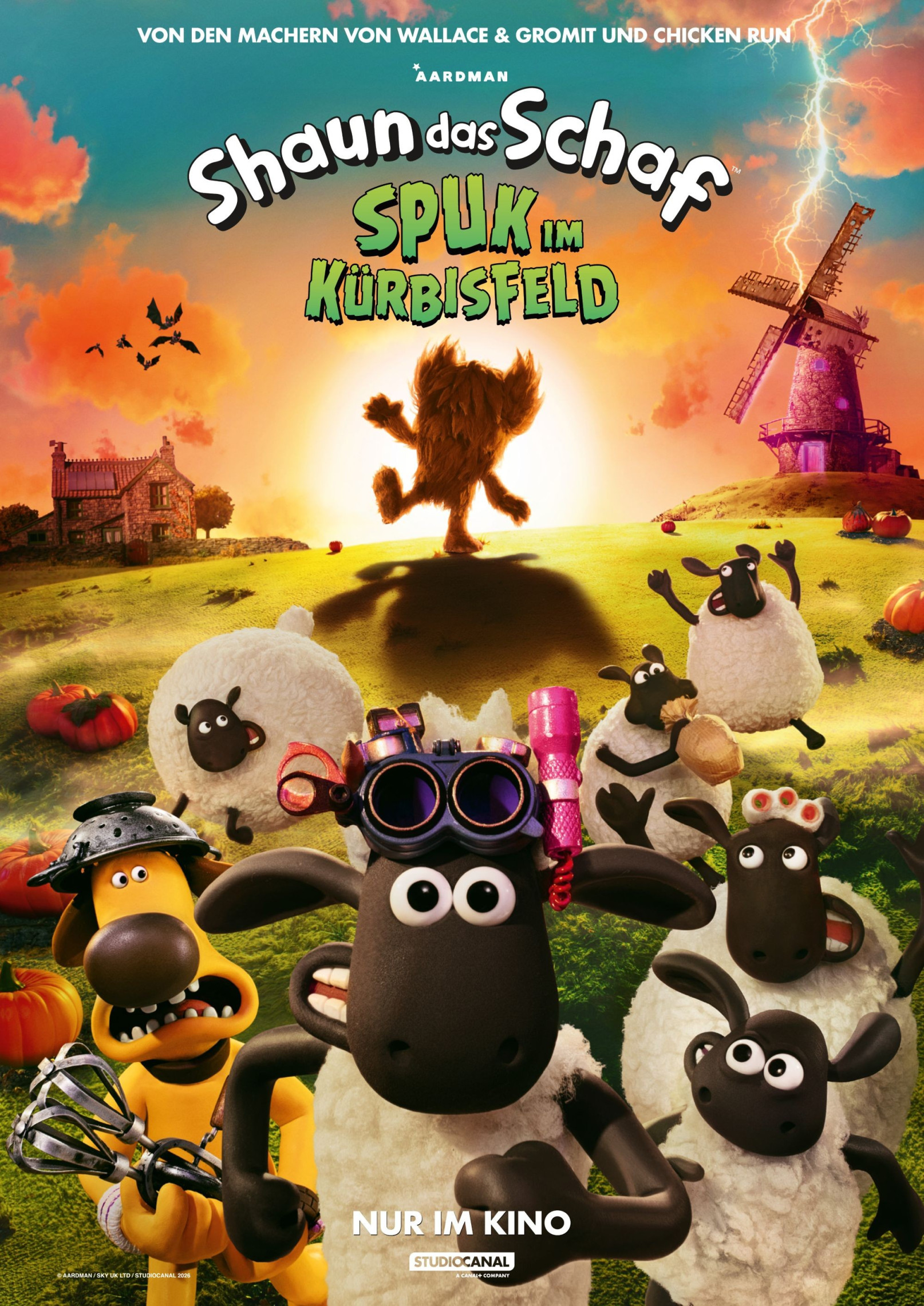 Filmplakat Shaun das Schaf – Spuk im Kürbisfeld